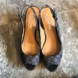 Coach platform sandals!